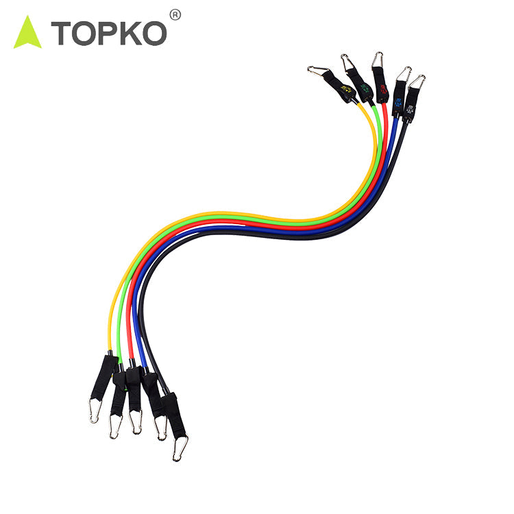 TOPKO Latex Resistance Band Tube Set Portable Set