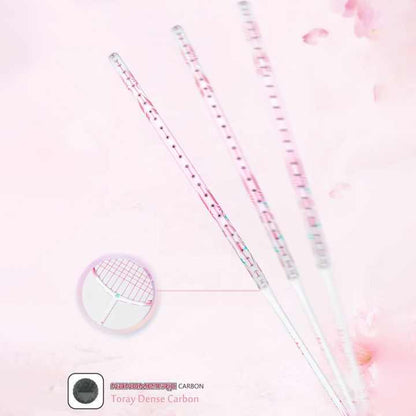 ALP SPORT TXCF 1pc 4U BADMINTON RACKET - ALP Cherry Carbon Fiber Pink & Purple Goddess Model with Leather Carrying Bag