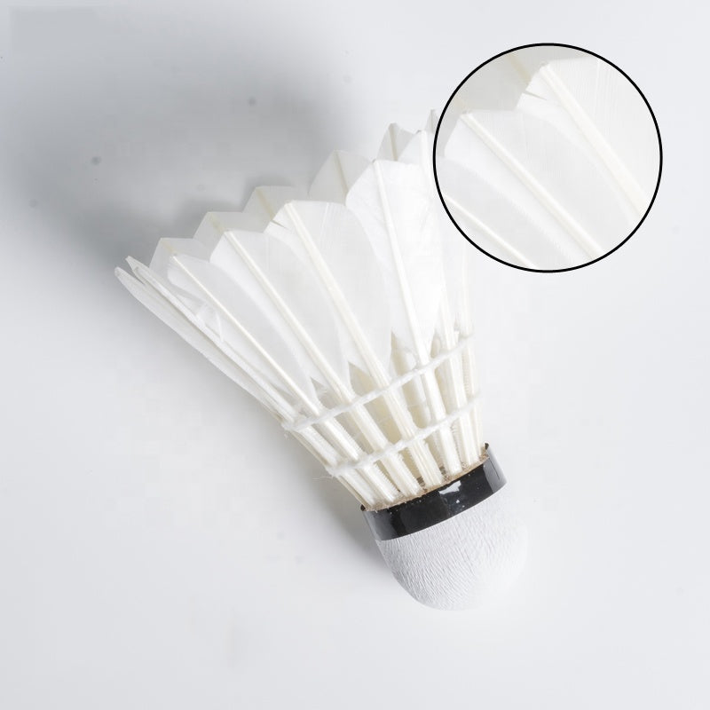 ALP SPORT SY808 - ALP 808 12pcs/Tube Shuttlecocks White Goose Feather 76-77 DUCK FEATHER BALL