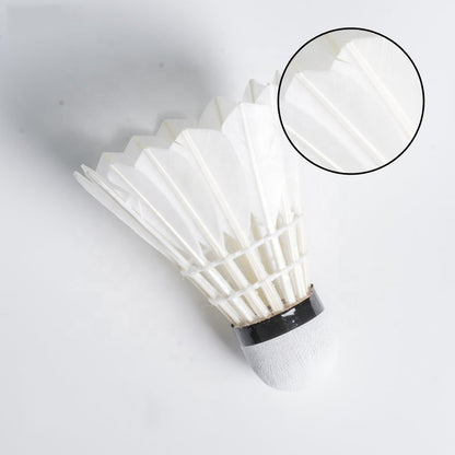 ALP SPORT SY808 - ALP 808 12pcs/Tube Shuttlecocks White Goose Feather 76-77 DUCK FEATHER BALL