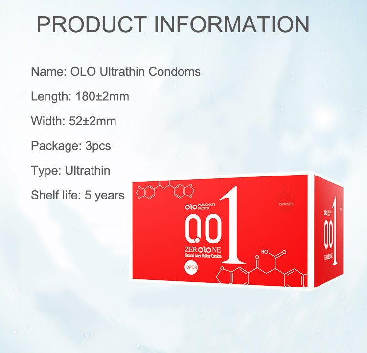 OLO 001 DELAY DRAGON CONDOM Round Packaging - 10pcs