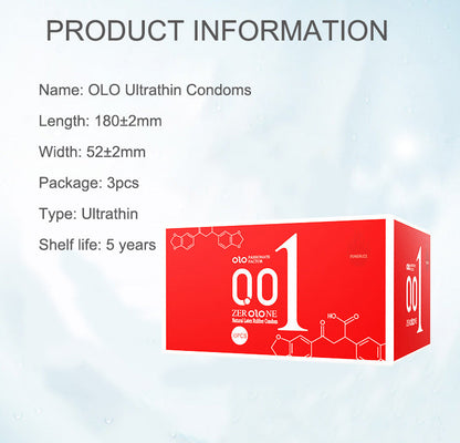 OLO 001 DELAY DRAGON CONDOM Round Packaging - 10pcs