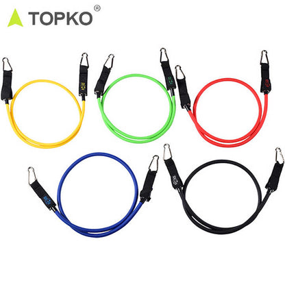 TOPKO Latex Resistance Band Tube Set Portable Set