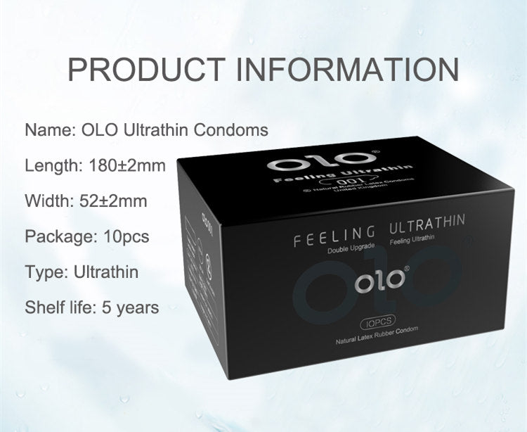 OLO 001 DELAY DRAGON CONDOM Round Packaging - 10pcs