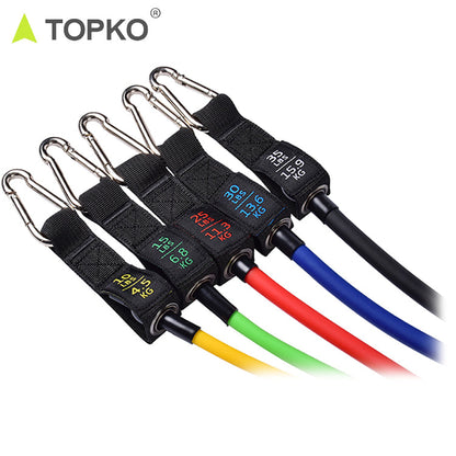 TOPKO Latex Resistance Band Tube Set Portable Set