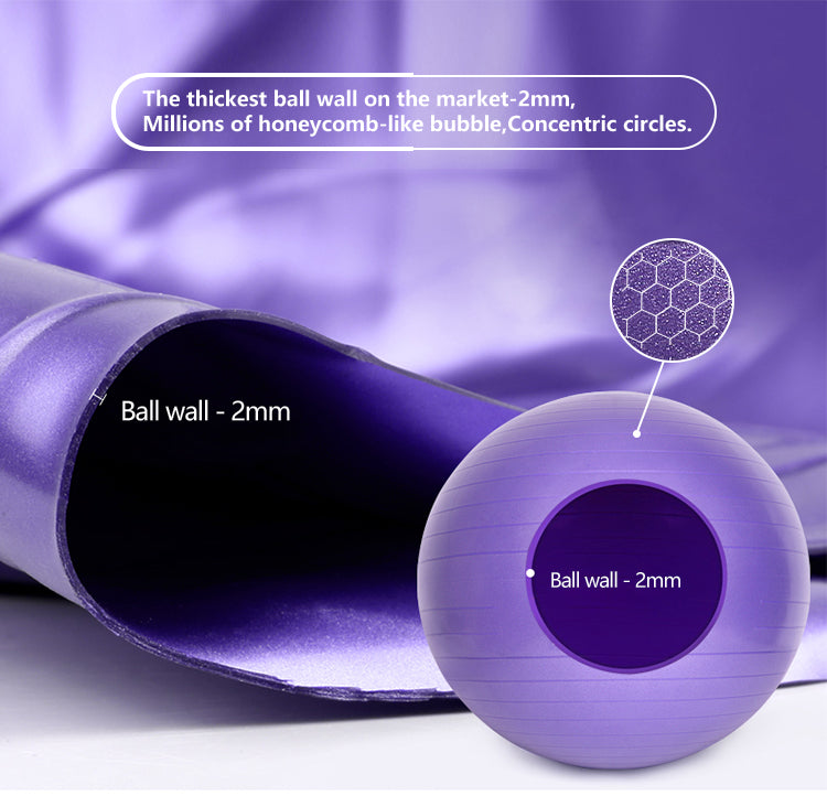 TOPKO PVC Yoga Ball, Anti-burst and Durable