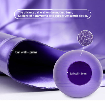 TOPKO PVC Yoga Ball, Anti-burst and Durable