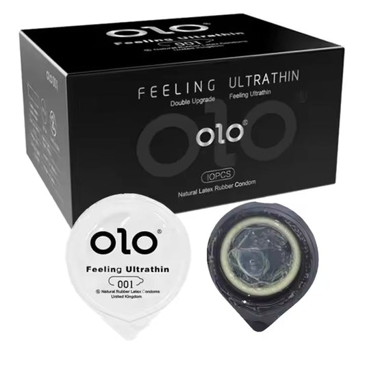 OLO 001 DELAY DRAGON CONDOM Round Packaging - 10pcs