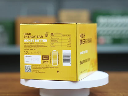 1 CASE - HONEY BUTTER High Energy Bar - 9 Boxes x 12 pcs - Exp. Date 2044