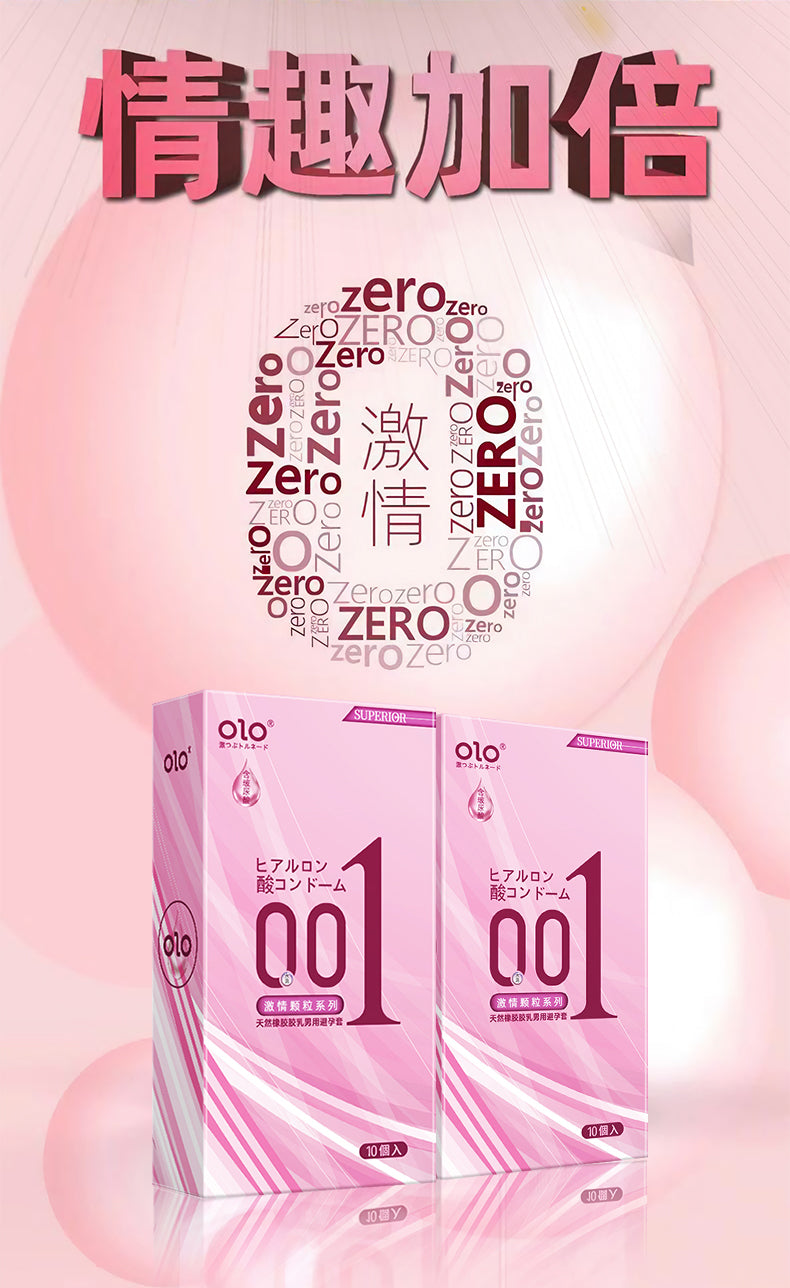 JAPANESE OLO ULTRA THIN CONDOM SQUARE PACKAGING - 10pcs in 1 box