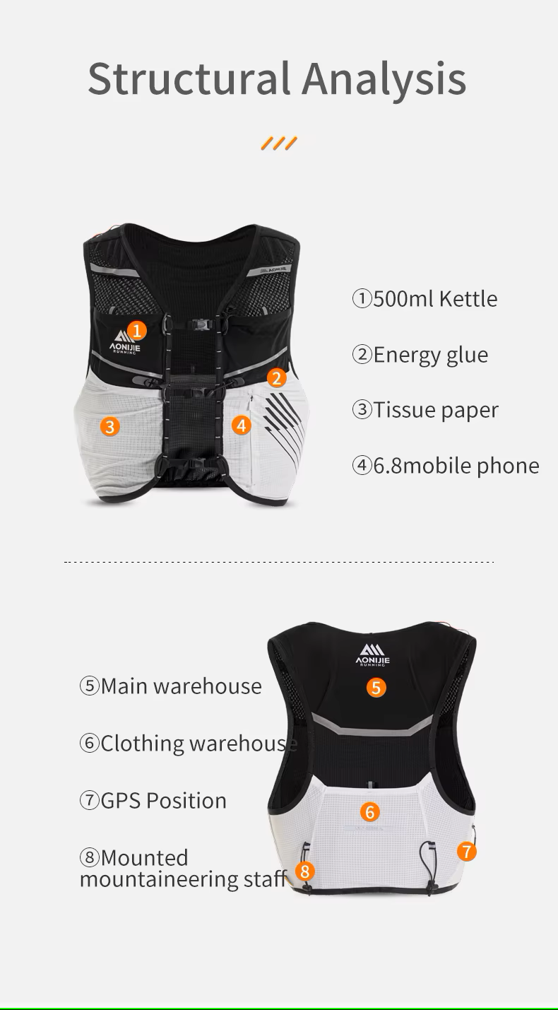 Aonijie GREEN Trail Running Backpack 5L - M