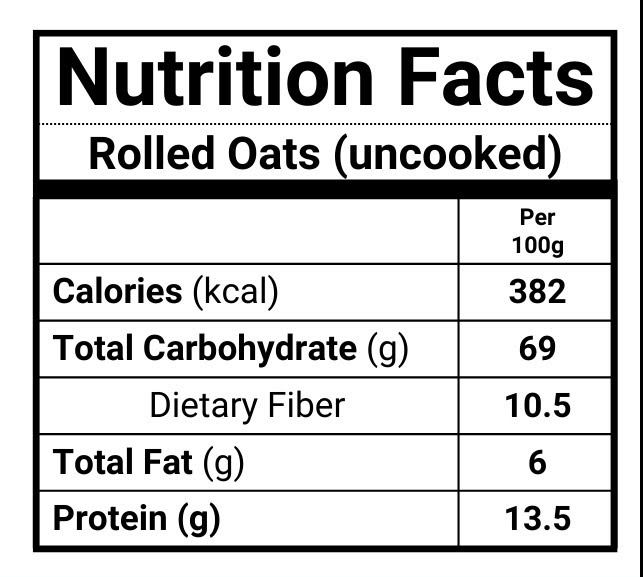 Old Fashion ROLLED OATS 1kg - sugar free healthy rolled oats - Exp. Date August 2027