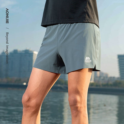 AONIJIE  Outdoor Male Training Shorts - BLACK FM5199