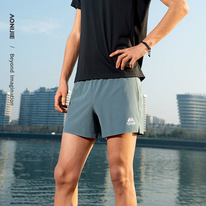 AONIJIE  Outdoor Male Training Shorts - BLACK FM5199