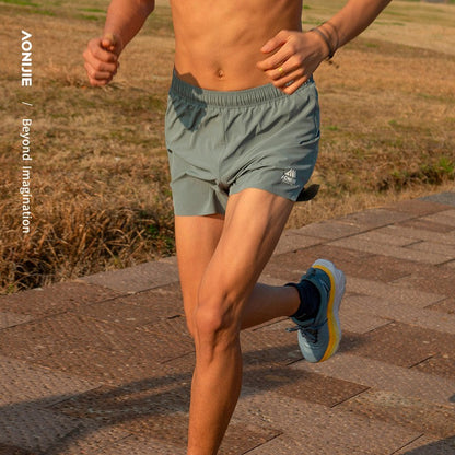 AONIJIE  Outdoor Male Training Shorts - BLACK FM5199