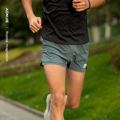 AONIJIE  Outdoor Male Training Shorts - BLACK FM5199