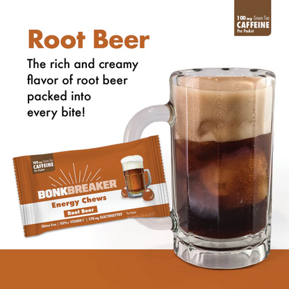 Bonk Breaker Energy Chews - Root Beer w/ Caffeine - 1 pack
