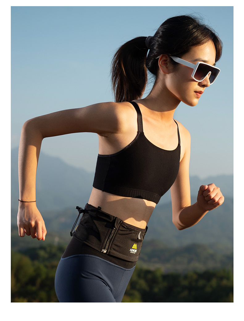 Aonijie W8122 Running BLACK WAIST BELT BAG