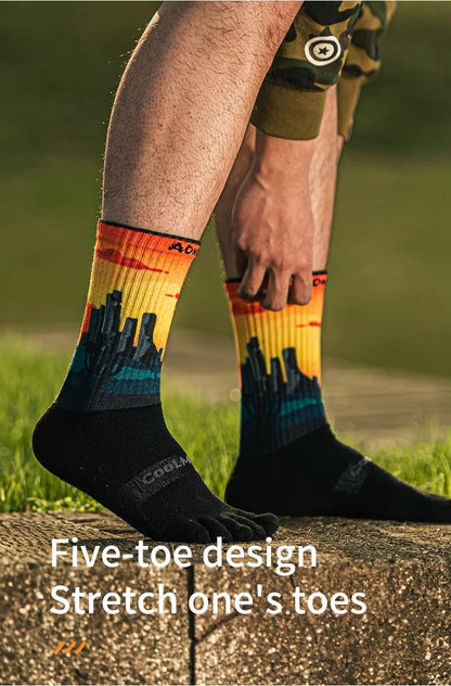 Aonijie Calf Toe Socks Model no. E4843 - DESSERT