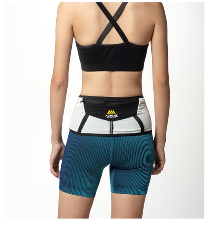 Aonijie Running Belt W8121 WAIST BELT - BLACK WHITE