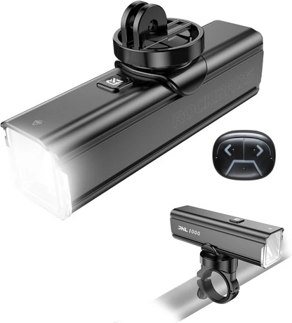 Rockbros  BICYCLE FRONT LIGHT  Lumens Rechargeable 1500