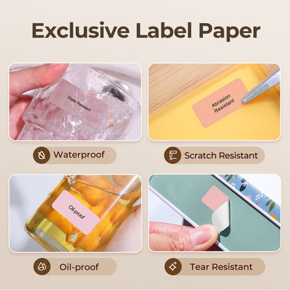 Niimbot D11/D110/D101/H1S Thermal Label 12-15mm Name Sticker White Label Paper Sticker 7.5-8meters