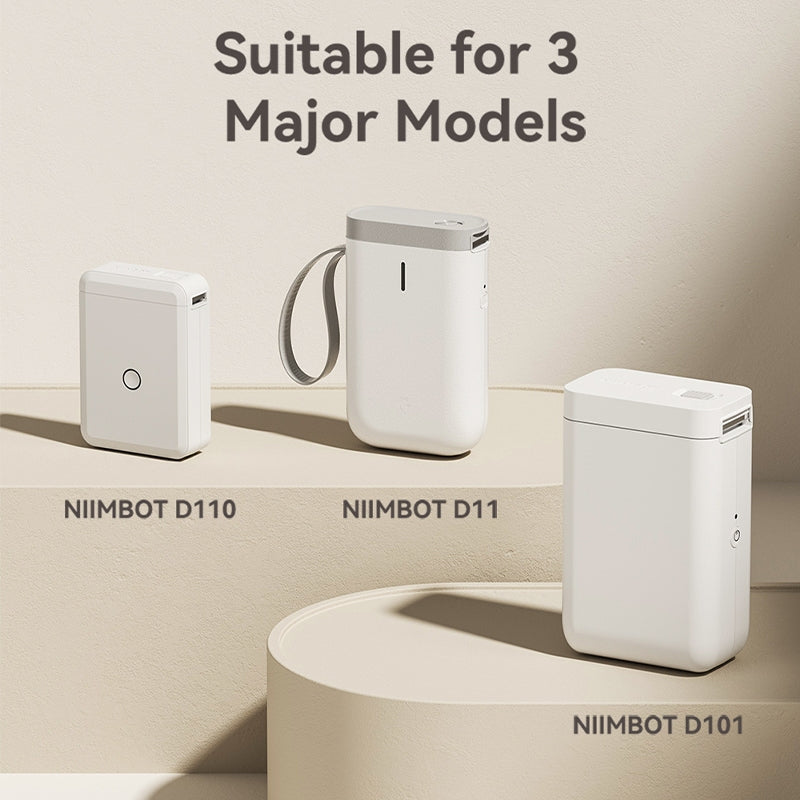 Niimbot D11/D110/D101/H1S Thermal Label 12-15mm Name Sticker White Label Paper Sticker 7.5-8meters