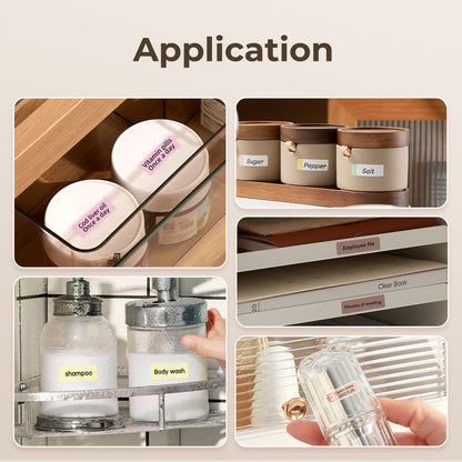 Niimbot D11/D110/D101/H1S Thermal Label 12-15mm Name Sticker White Label Paper Sticker 7.5-8meters
