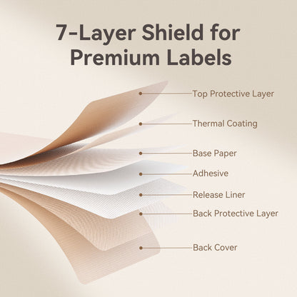 Niimbot D11/D110/D101/H1S Thermal Label 12-15mm Name Sticker White Label Paper Sticker 7.5-8meters