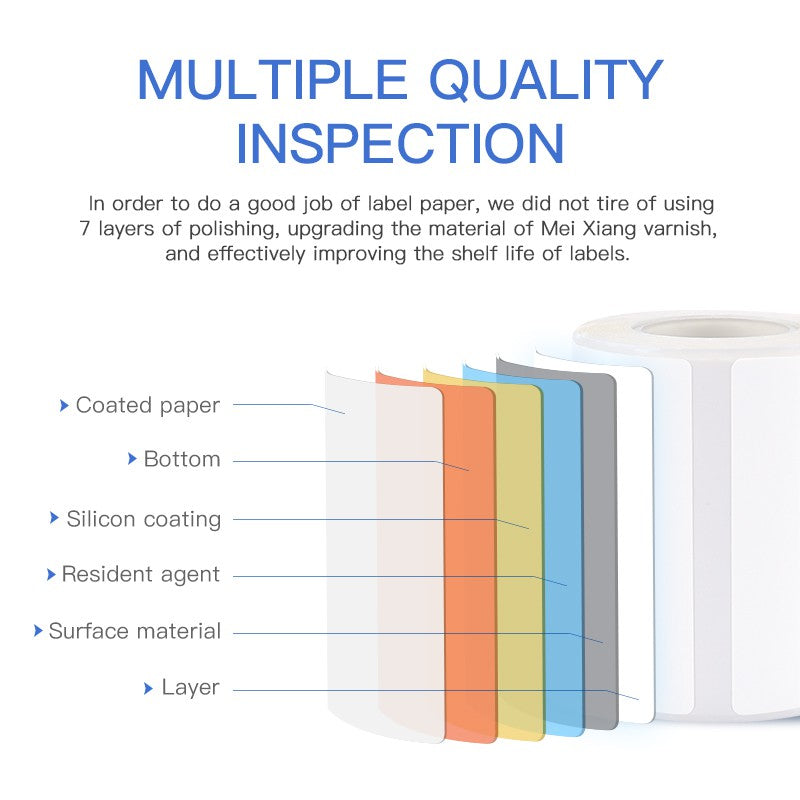 Niimbot B21/B1/B3S Thermal Label Sticker Paper Printable White 20-50mm Width Self-adhesive Thermal label paper