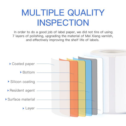 Niimbot B21/B1/B3S Thermal Label Sticker Paper Printable White 20-50mm Width Self-adhesive Thermal label paper