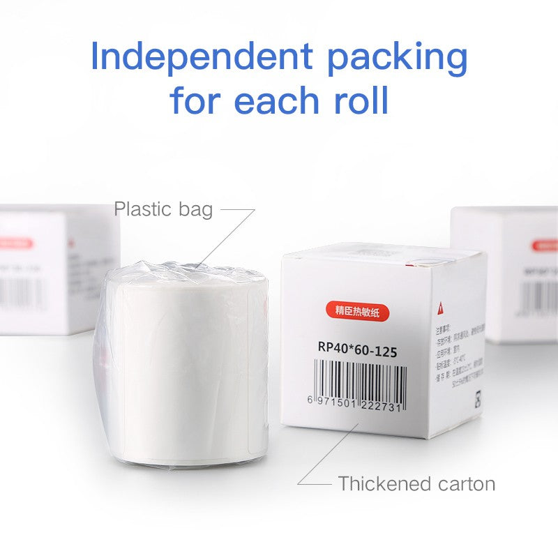 Niimbot B21/B1/B3S Thermal Label Sticker Paper Printable White 20-50mm Width Self-adhesive Thermal label paper