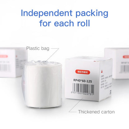 Niimbot B21/B1/B3S Thermal Label Sticker Paper Printable White 20-50mm Width Self-adhesive Thermal label paper