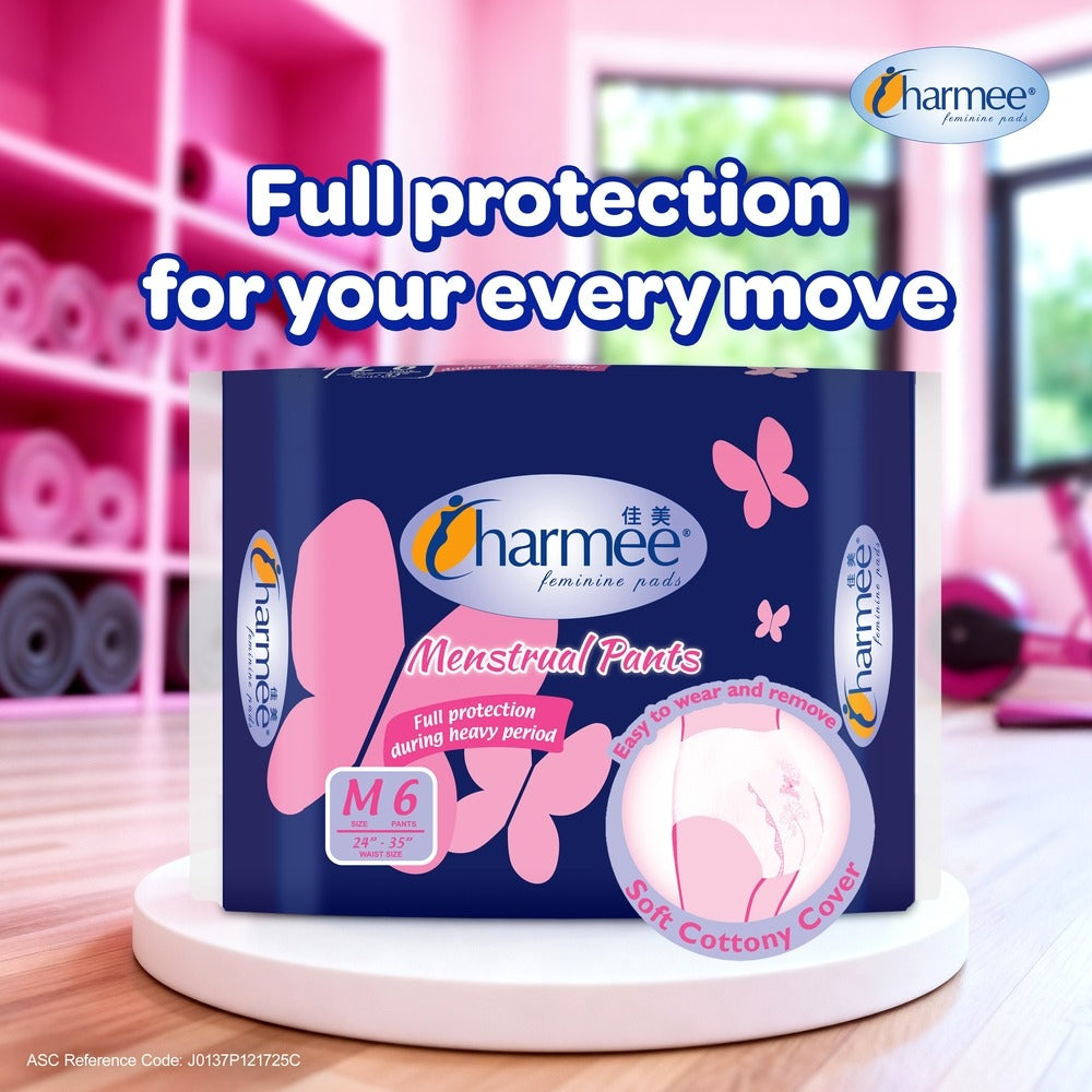 Charmee Menstrual Pants Large 6s x 12 packs - 1 case
