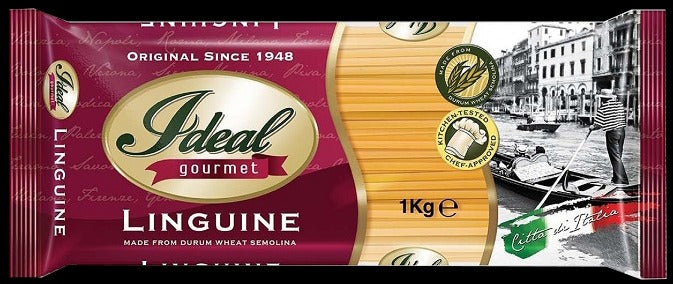 1 CASE (15 pcs)1KG  IDEAL GOURMET PASTA Linguine ELLIPTICAL PASTA STRAND