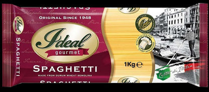 1 CASE(15 pcs) 1KG IDEAL GOURMET PASTA Spaghetti  ROUND STRAND PASTA
