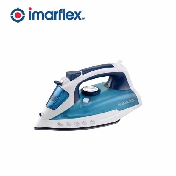 IMARFLEX Steam Flat Iron IRS-501C - CERAMIC SOLEPLATE 2200W Spray and Steam Button 380ML Water Tank Capacity