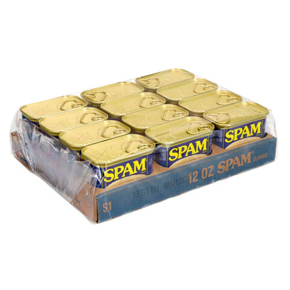 1 CASE - SPAM® Less Sodium (340g x 12)