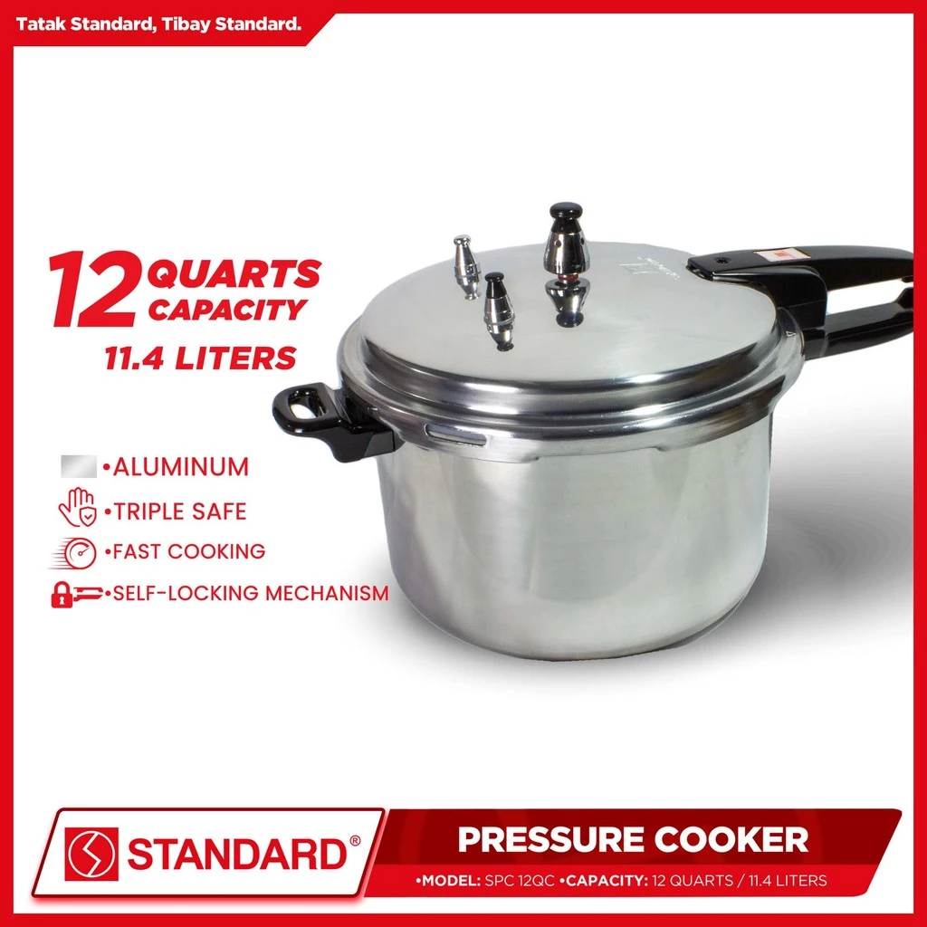 STANDARD PRESSURE COOKER 12 Quarts 11.4L -SPC12QC (ALUMINUM)