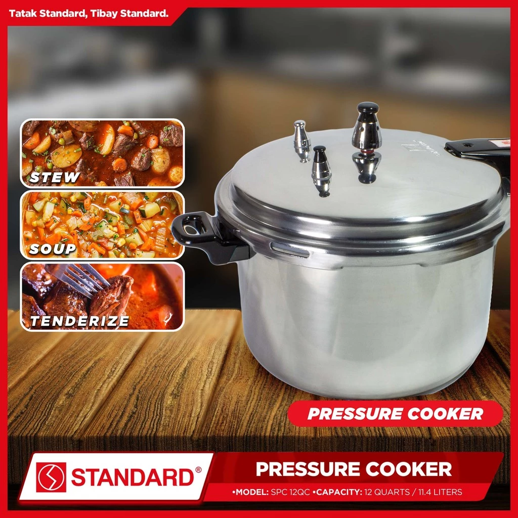 STANDARD PRESSURE COOKER 12 Quarts 11.4L -SPC12QC (ALUMINUM)