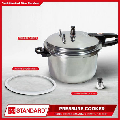 STANDARD PRESSURE COOKER 12 Quarts 11.4L -SPC12QC (ALUMINUM)