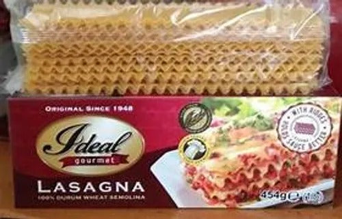 1 CASE (12pcs) 454G  IDEAL GOURMET PASTA No. 1 LASAGNA for baked or rolled lasagna