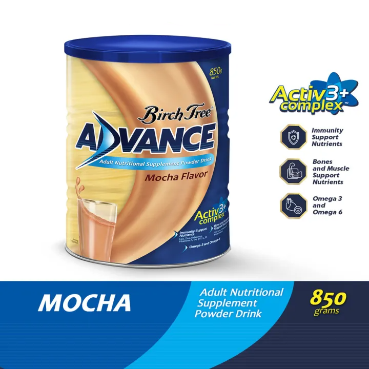 Birch Tree Advance Adult Powdered Milk 850g - Mocha