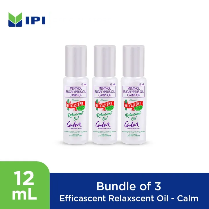 Efficascent Relaxscent Oil - Calm 12mL x 3pcs