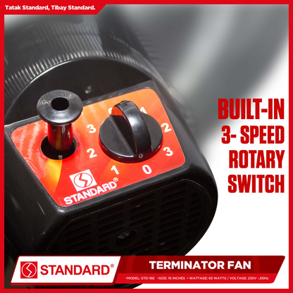 STANDARD TERMINATOR FAN 18'' 75W POWER- Metal Blade STD18K