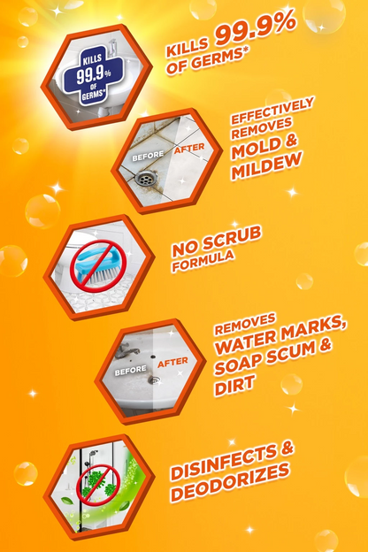 Mr. Muscle Mold and Mildew Refill 500ml -(No Need to Scrub) pack of 3