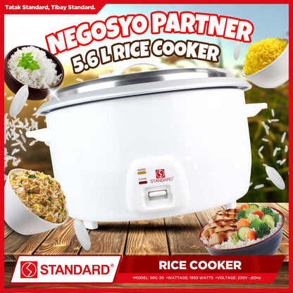 STANDARD Large Capacity Commercial RICE COOKER (1950W) 5.6L/30Cups of rice