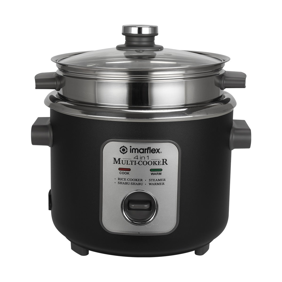 IMARFLEX 4in1 MULTI COOKER IRC-18LS - 10 CUPS CAPACITY 700W(Tempered Glass LID )