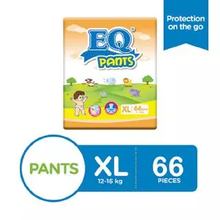 EQ Pants Mega Pack Pants Baby Diapers 66's 12-16kg - XLarge
