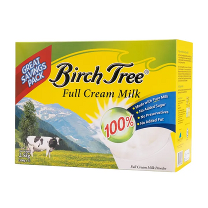 Birch Tree Full Cream Milk Made from Pure Cow’s Milk - 2.5kg